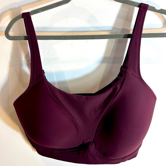 LULULEMON Sz 36D Padded Burgundy Sports Bra - Picture 1 of 9